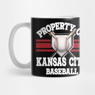 Proud Name Kansas City Graphic Property Vintage Baseball Mug